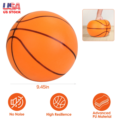 Silent Basketball Foam Bouncing Ball, Low-Noise