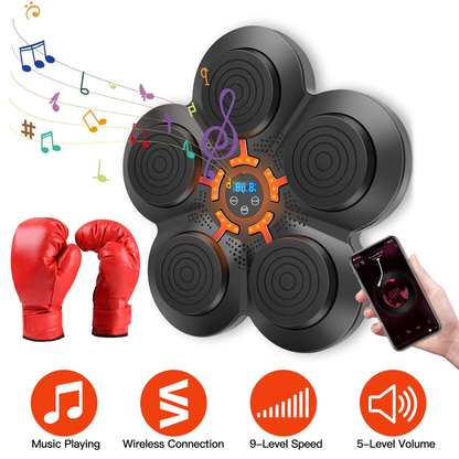 Music Boxing Machine with LED Wall Target