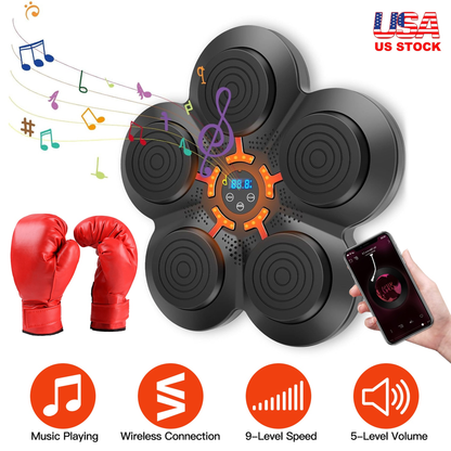 Music Boxing Machine with LED Wall Target