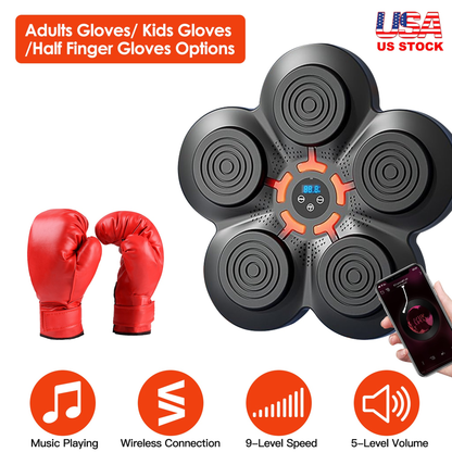 Music Boxing Machine with LED Wall Target