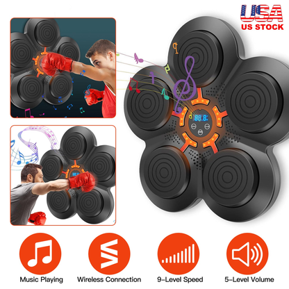 Music Boxing Machine with LED Wall Target