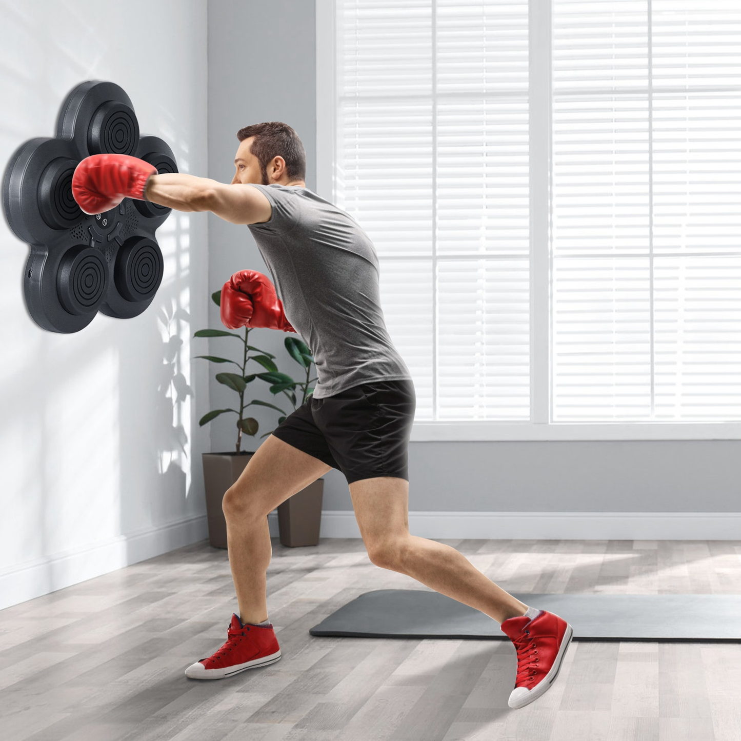 Music Boxing Machine with LED Wall Target