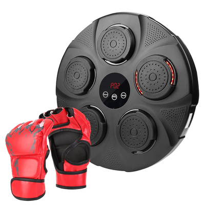 Music Boxing Machine with Wall Target and Half-Finger Gloves