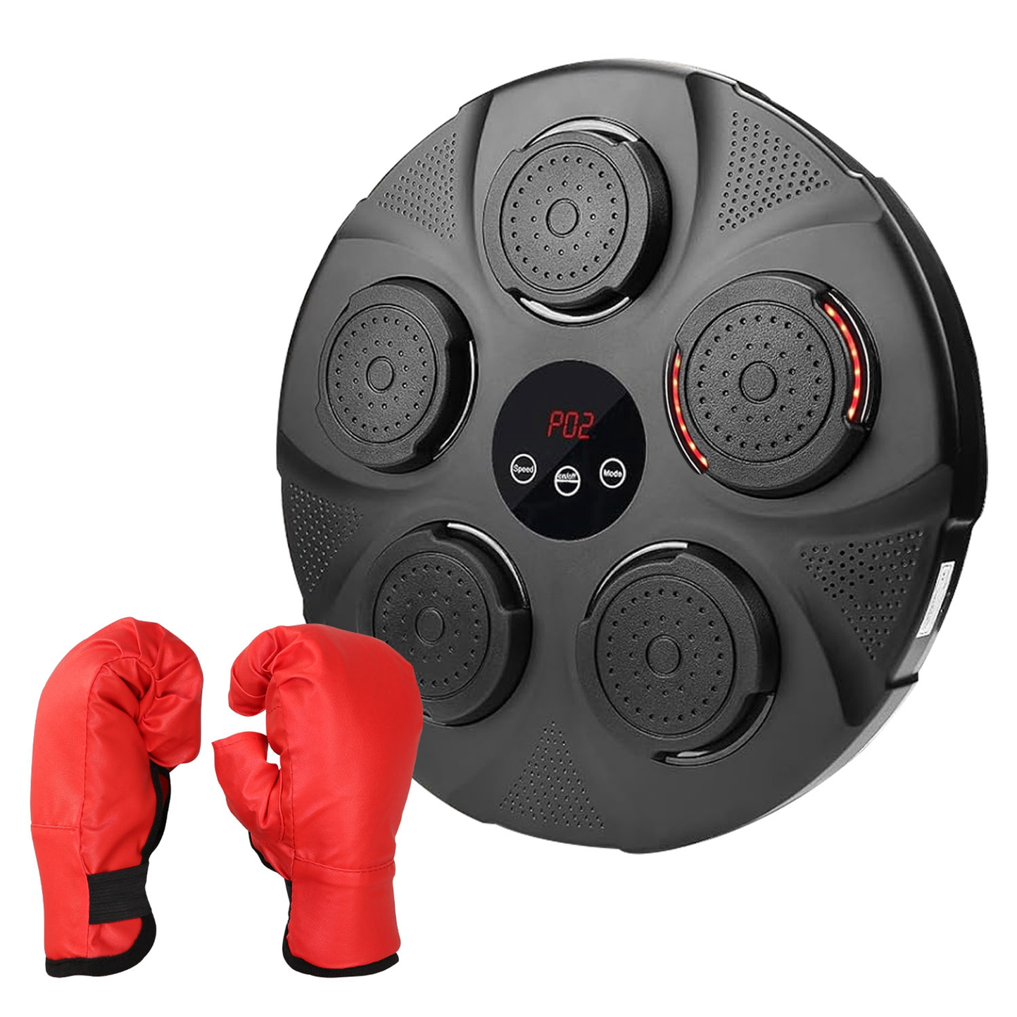 Music Boxing Machine with LED Wall Target and Kids Gloves