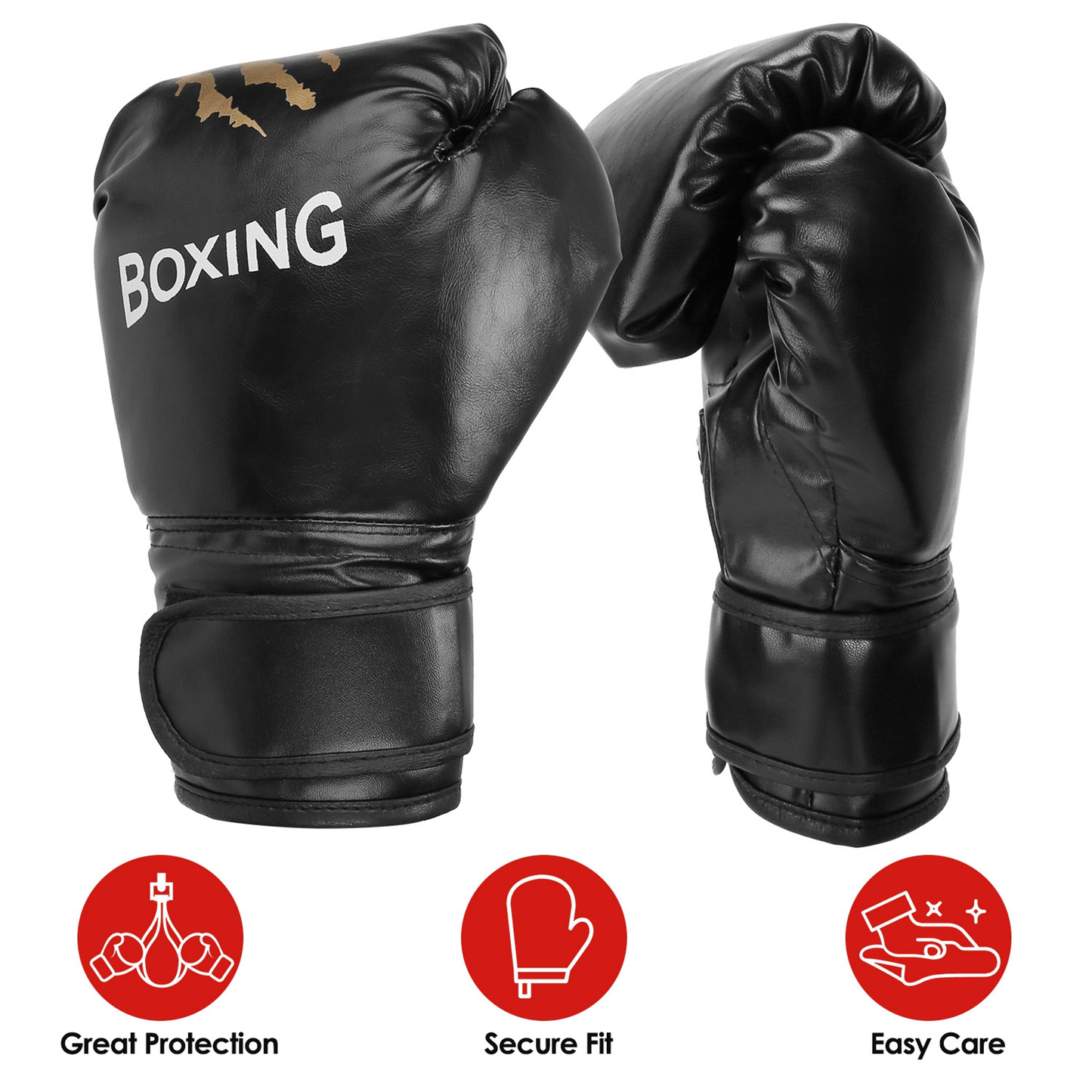 Adult Boxing Gloves, PU Leather
