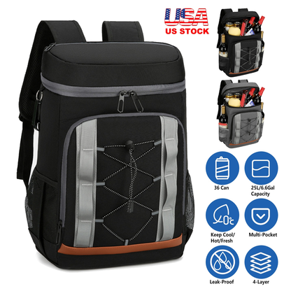36-Can Leakproof Insulated Cooler Backpack