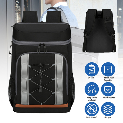 36-Can Leakproof Insulated Cooler Backpack