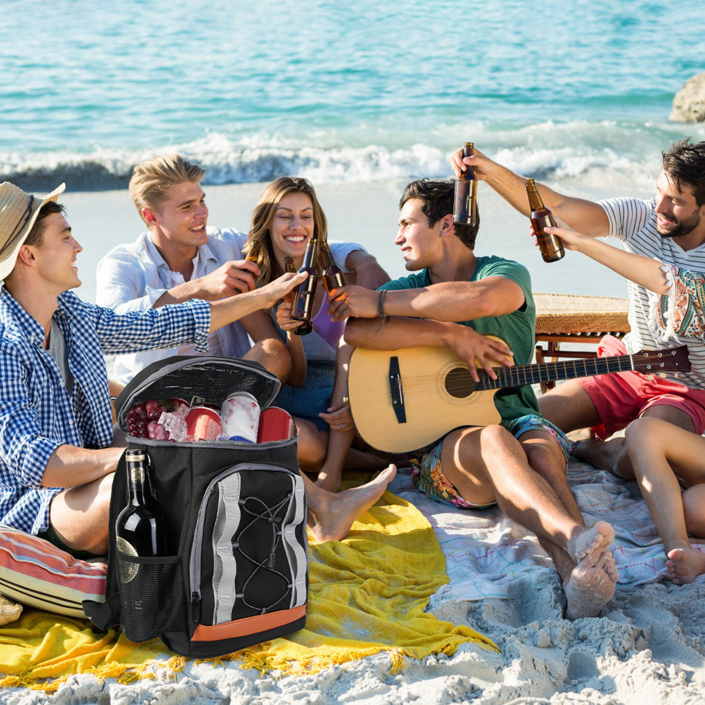 36-Can Leakproof Insulated Cooler Backpack