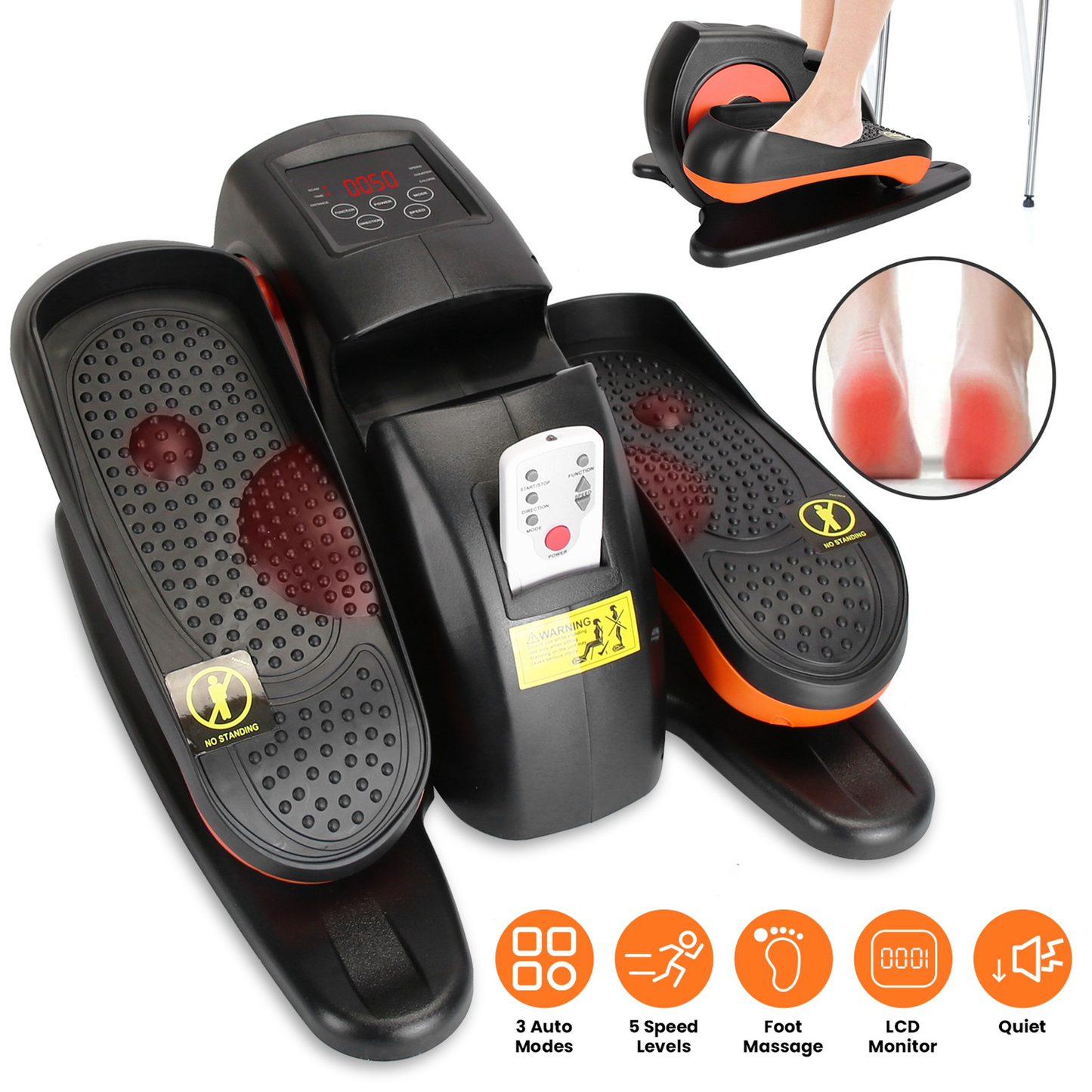 Under Desk Elliptical Pedal Exerciser