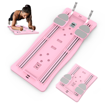 4-in-1 Foldable Pilates Reformer Sliding Exercise Board
