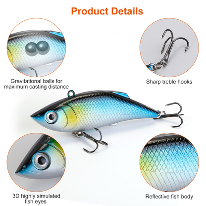 383-Piece Fishing Lures Tackle Box Kit