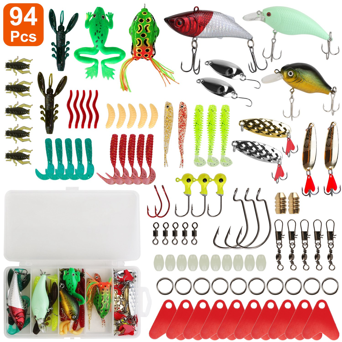 94-Piece Fishing Lures Kit