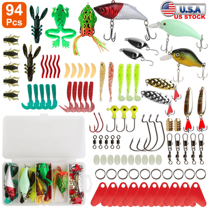 94-Piece Fishing Lures Kit