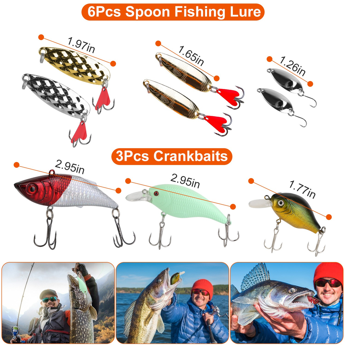 94-Piece Fishing Lures Kit