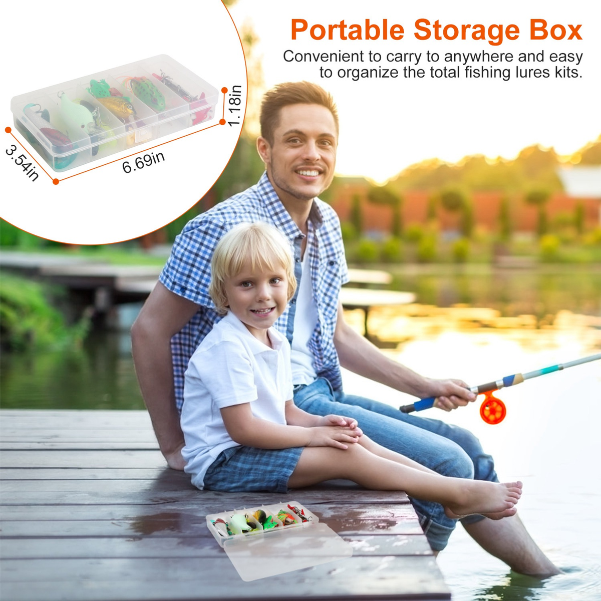 94-Piece Fishing Lures Kit