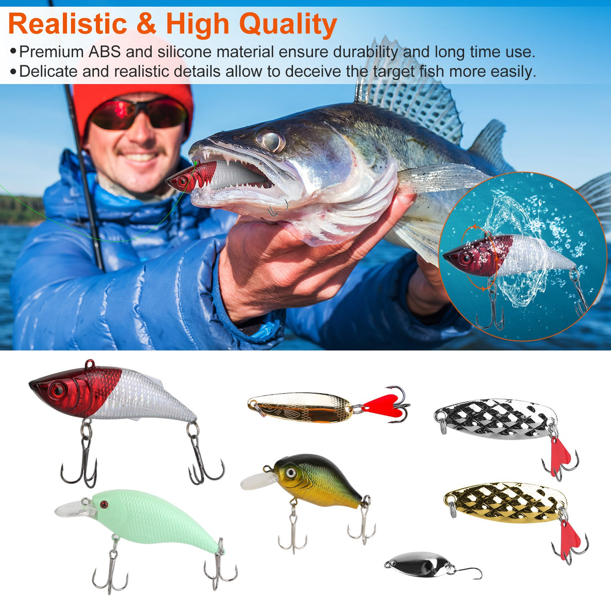 94-Piece Fishing Lures Kit
