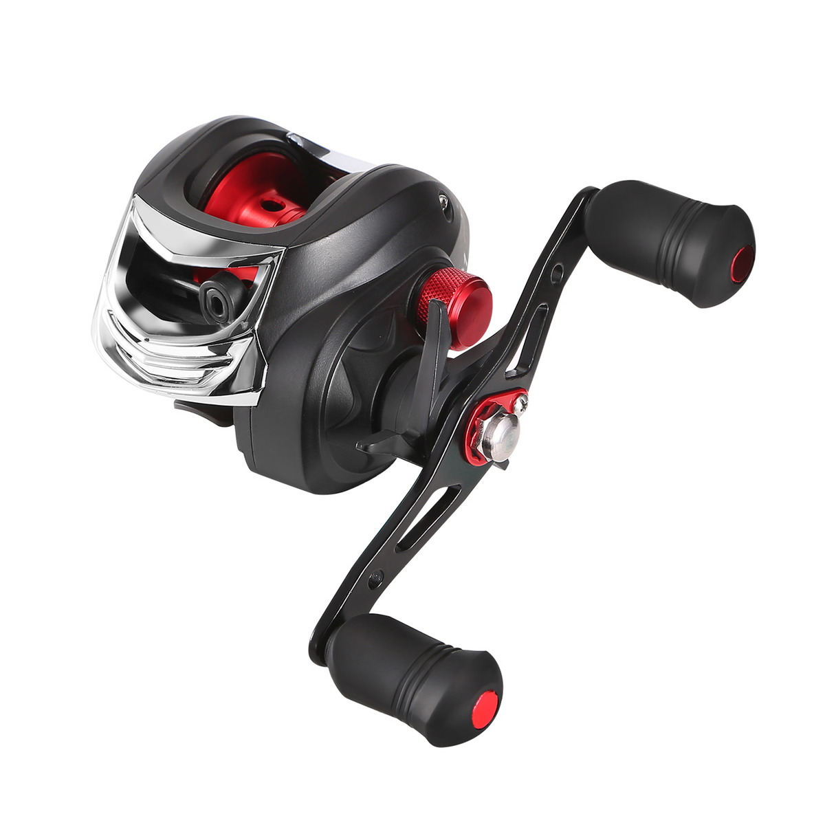 Baitcasting Fishing Reel, Left-Hand, 17.5 lb Drag