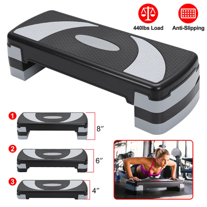 32-Inch Adjustable Aerobic Fitness Stepper
