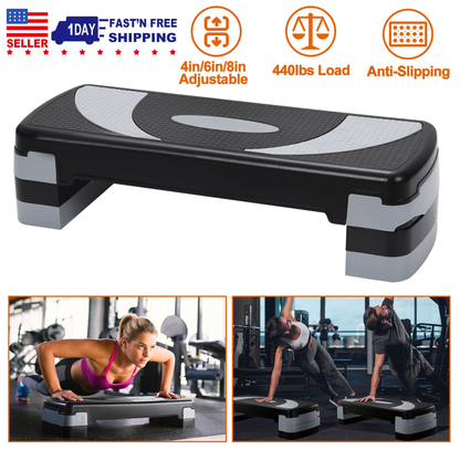 32-Inch Adjustable Aerobic Fitness Stepper