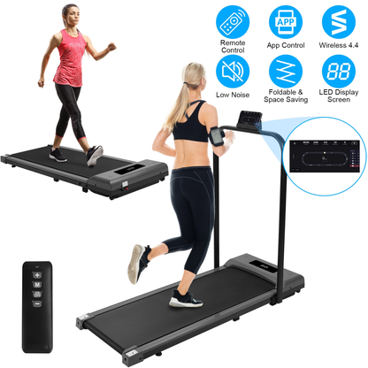 2-in-1 Under Desk Folding Treadmill