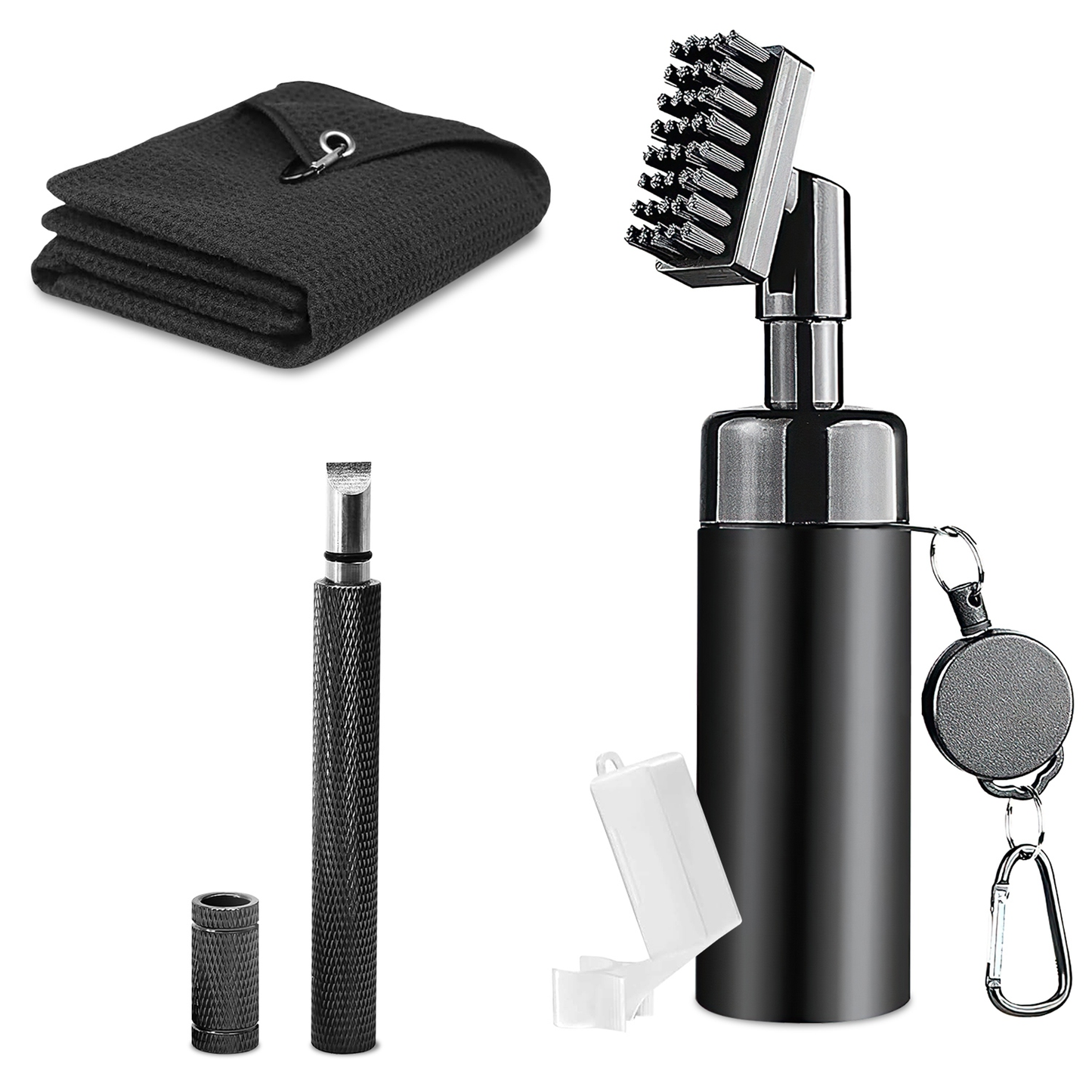 3-in-1 Golf Club Cleaning Kit with Groove Sharpener