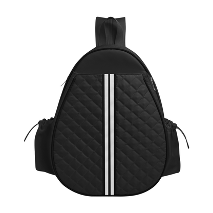 Pickleball Sling Bag with 7 Compartments - Black