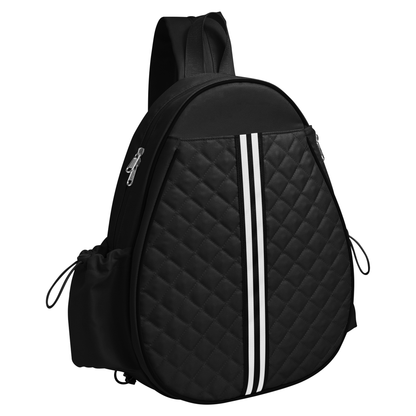Pickleball Sling Bag with 7 Compartments - Black