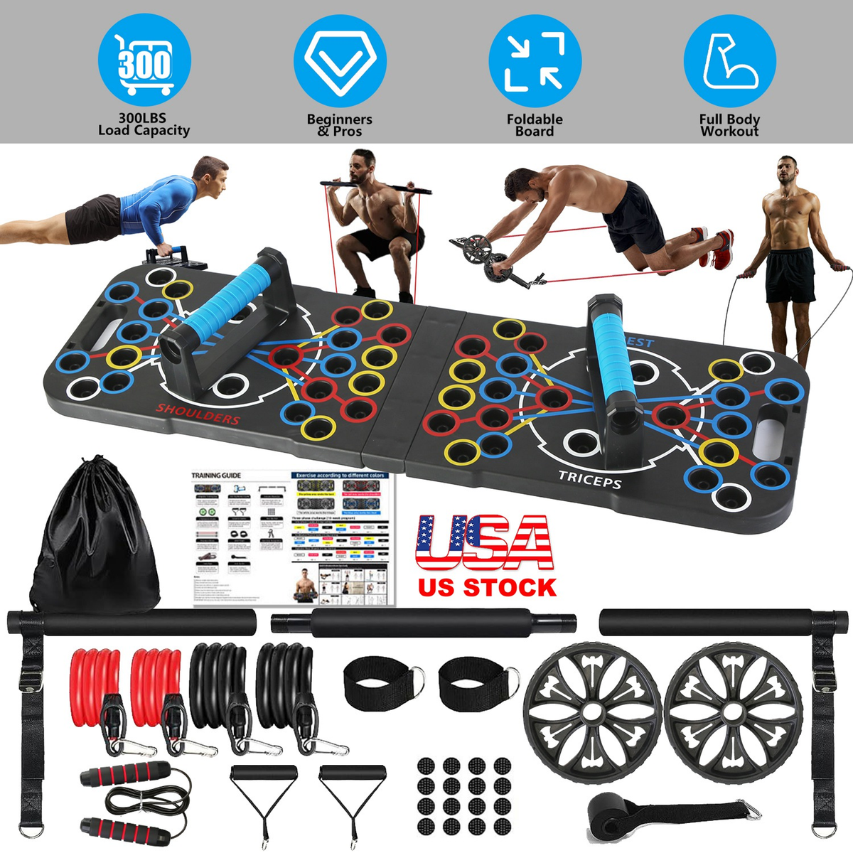 Multifunctional Push Up Board Strength Training Set