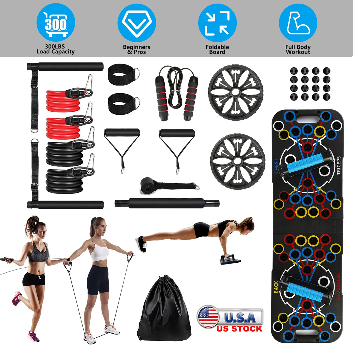 Multifunctional Push Up Board Strength Training Set