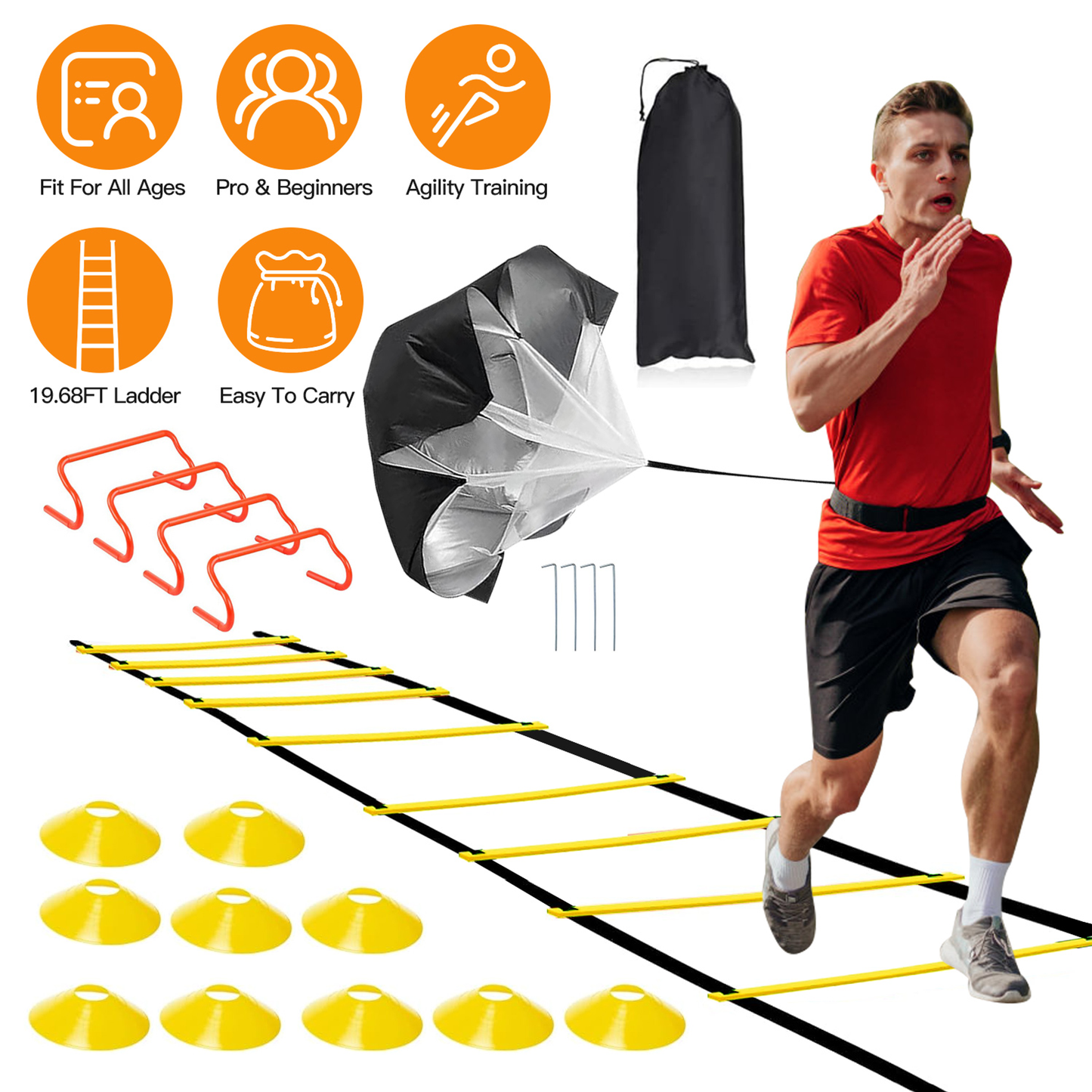 Speed and Agility Training Equipment Set