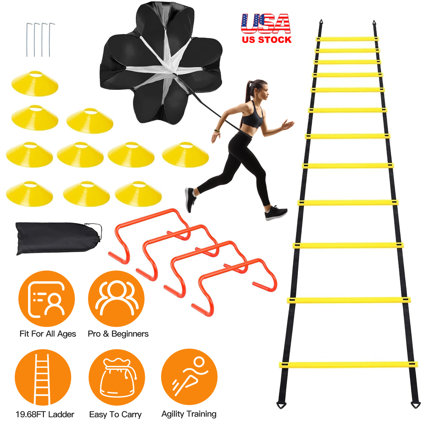 Speed and Agility Training Equipment Set