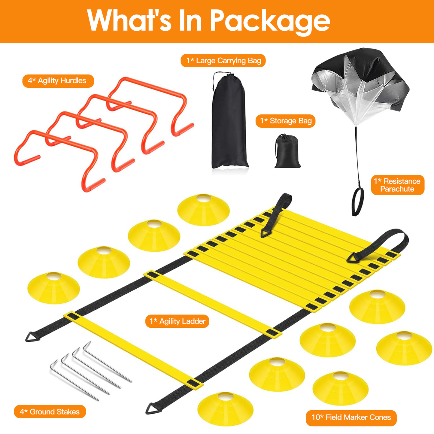 Speed and Agility Training Equipment Set