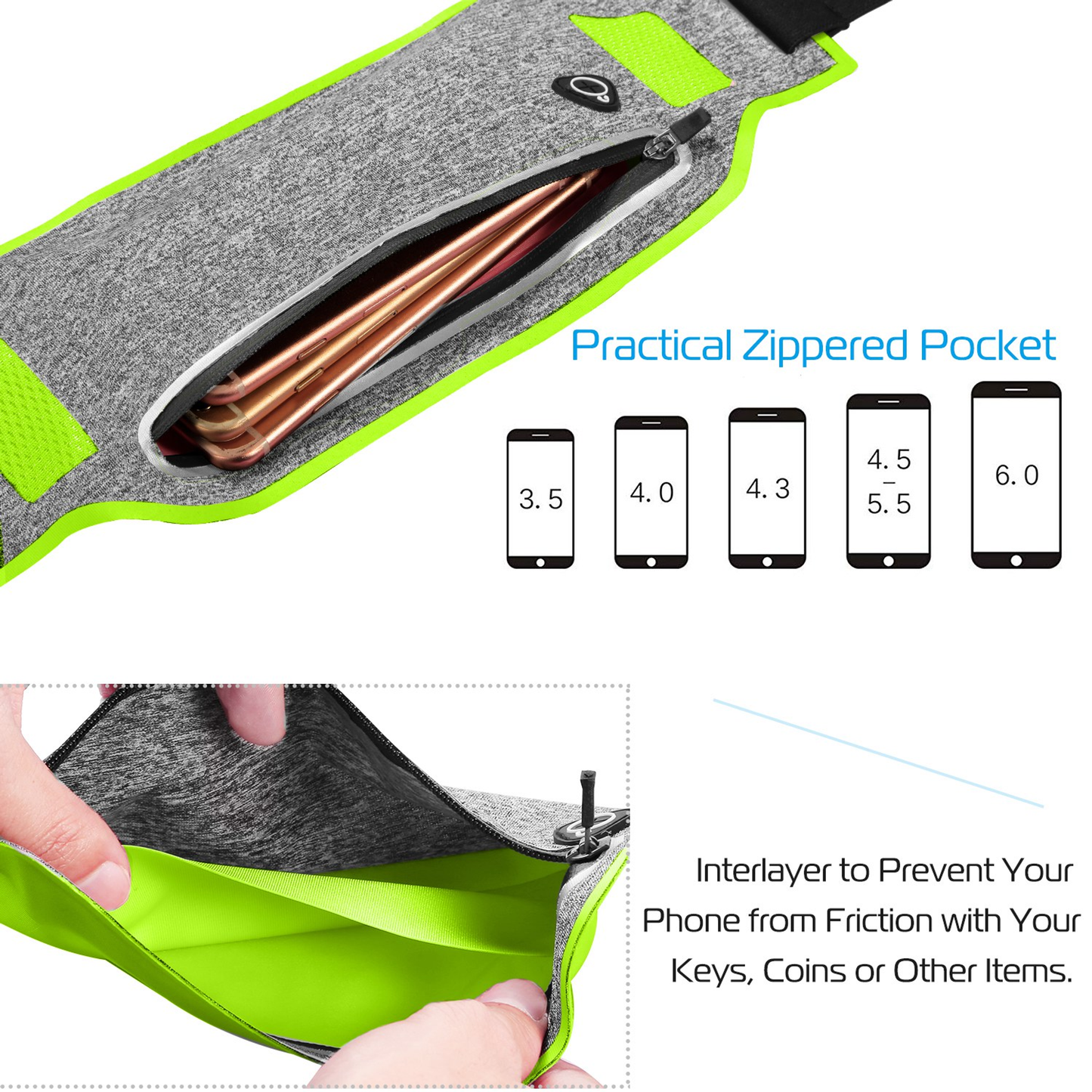 Slim Elastic Running Belt Waist Pack