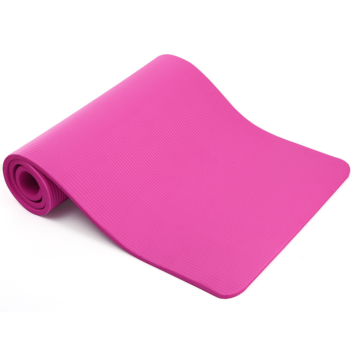 Thick Yoga Mat 0.6-Inch NBR Non-Slip Pink