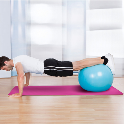 Thick Yoga Mat 0.6-Inch NBR Non-Slip Pink