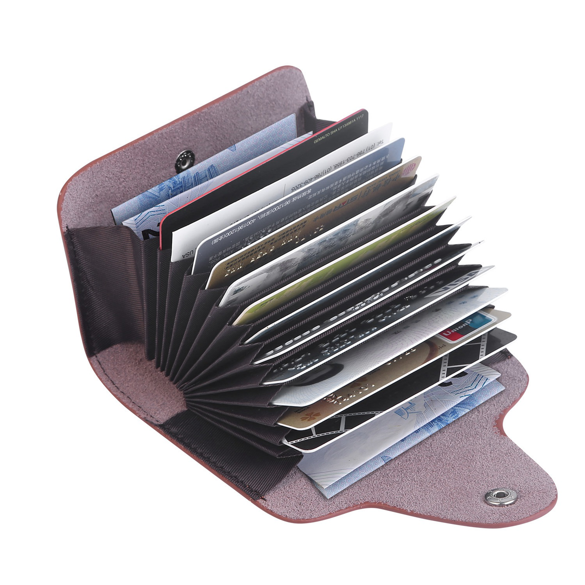 Slim Leather Credit Card Holder Wallet