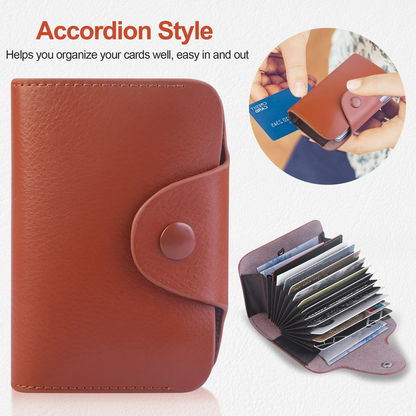 Slim Leather Credit Card Holder Wallet