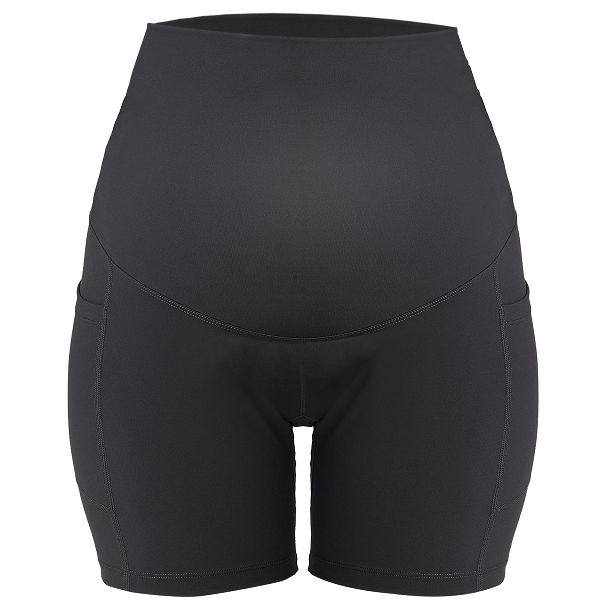 Maternity Yoga Shorts High-Waist Belly Support