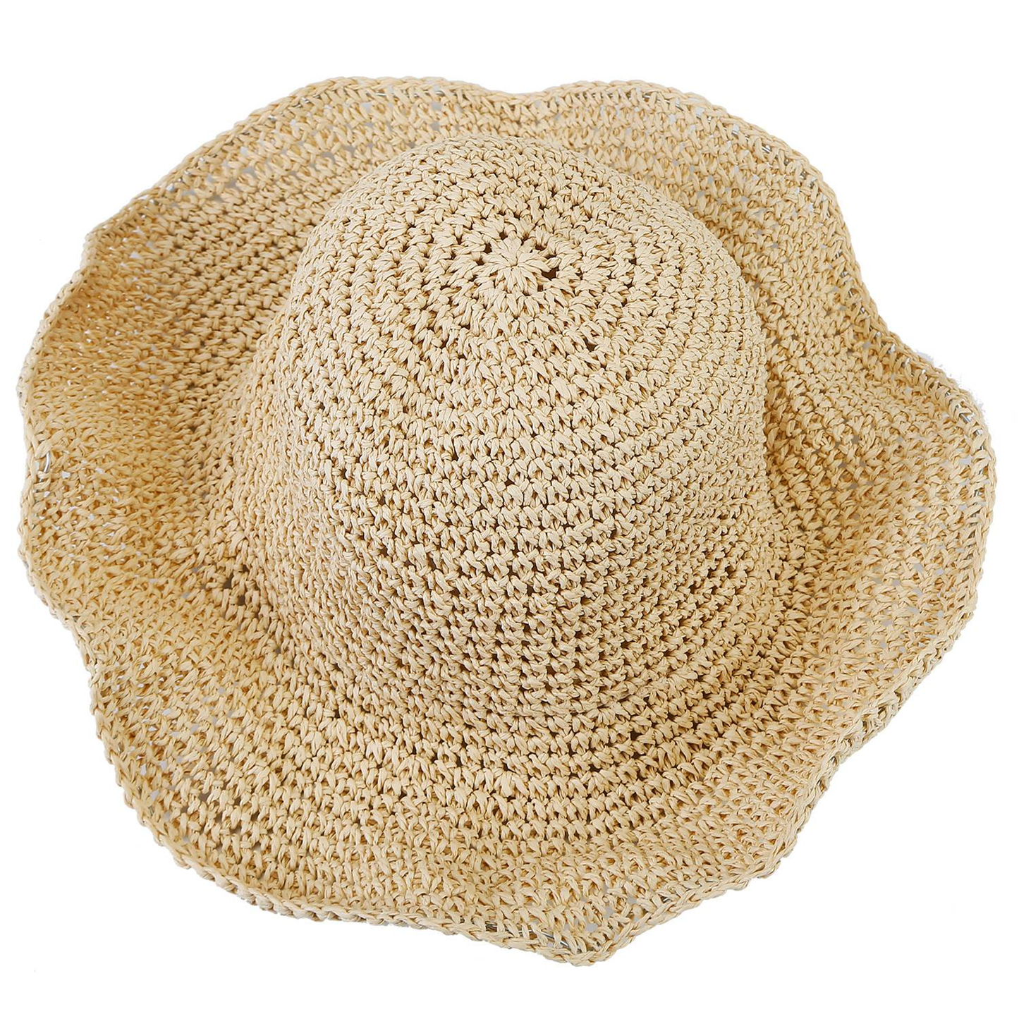 Ladies Foldable Straw Sun Hat