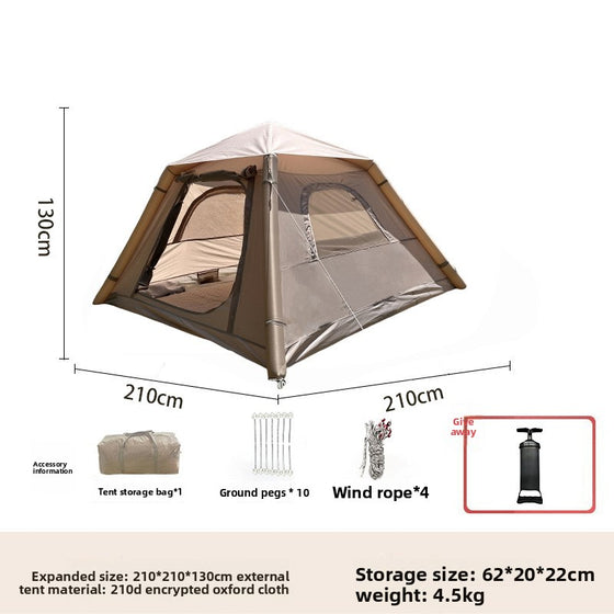 Inflatable Camping Tent Windproof Rainproof Oxford Fabric Camping Shelter & Sleep product image 6
