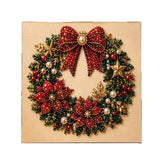 Christmas Diamond Painting DIY Set with Santa Claus and Reindeer Design