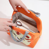 Cartoon Insulated Lunch Bag with Aluminum Foil