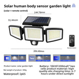 Smart Solar Induction Outdoor Wall Light