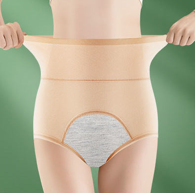 High-waist cotton girls' menstrual underwear