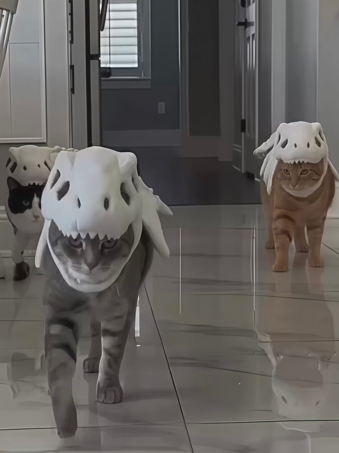 Dinosaur Skeleton Pet Headgear
