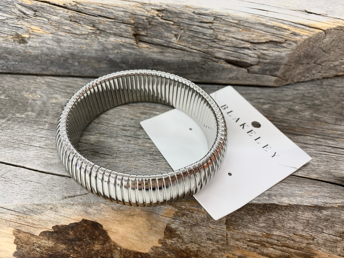 Blakeley Silver Link Bangle Bracelet