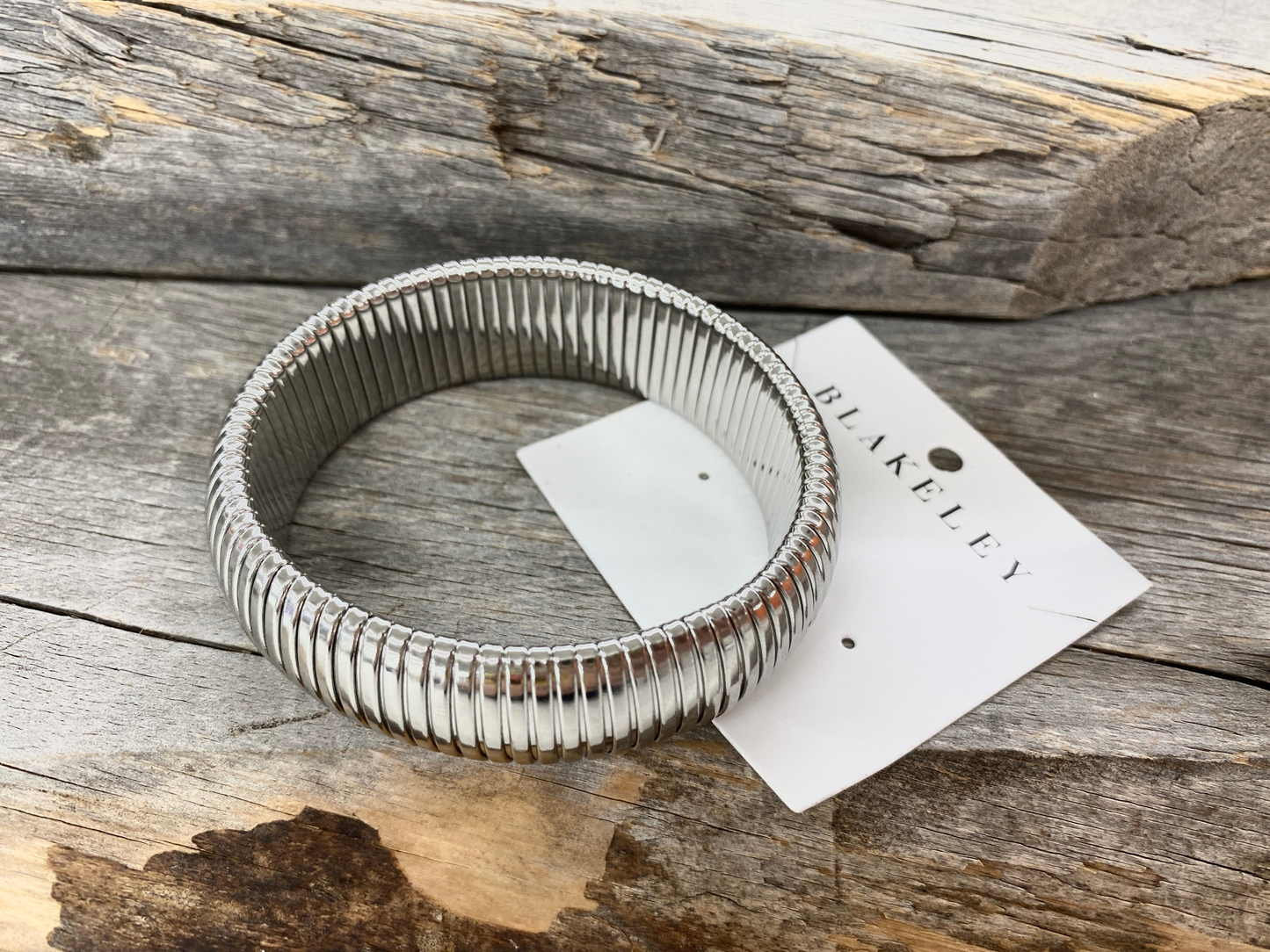 Blakeley Silver Link Bangle Bracelet