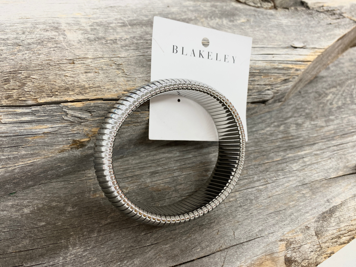 Blakeley Silver Link Bangle Bracelet