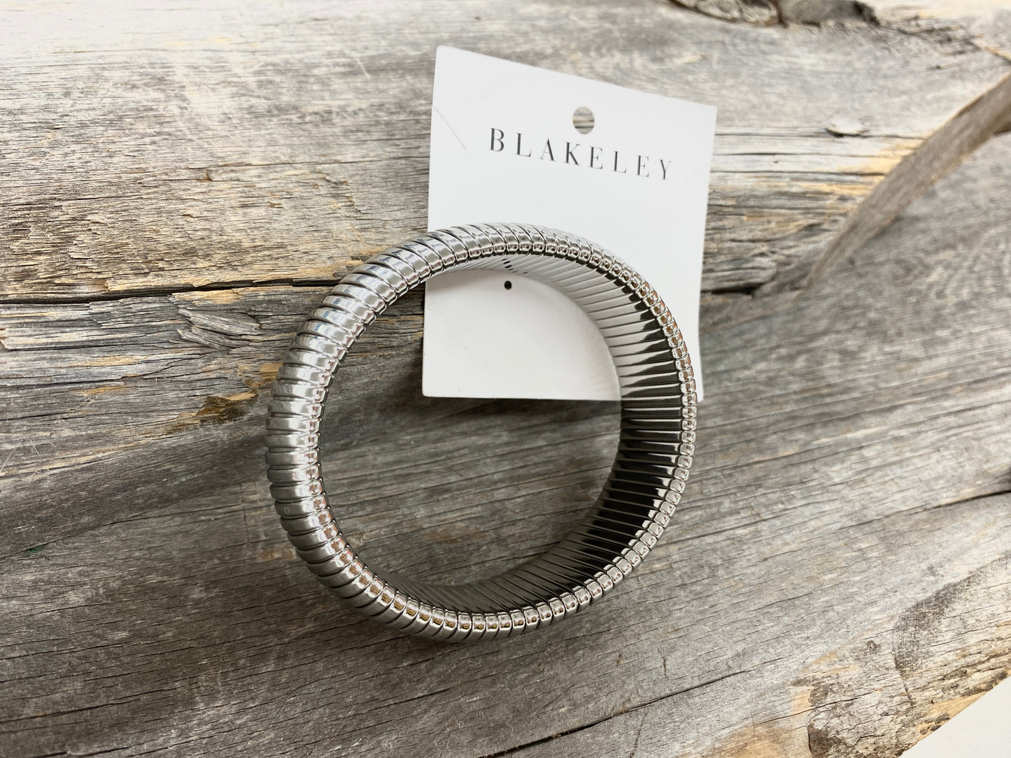 Blakeley Silver Link Bangle Bracelet