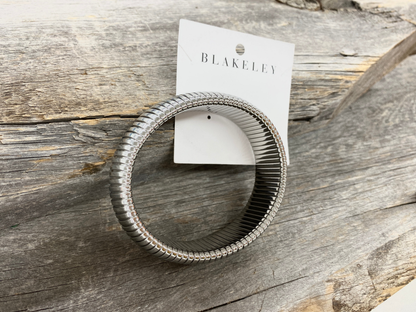 Blakeley Silver Link Bangle Bracelet